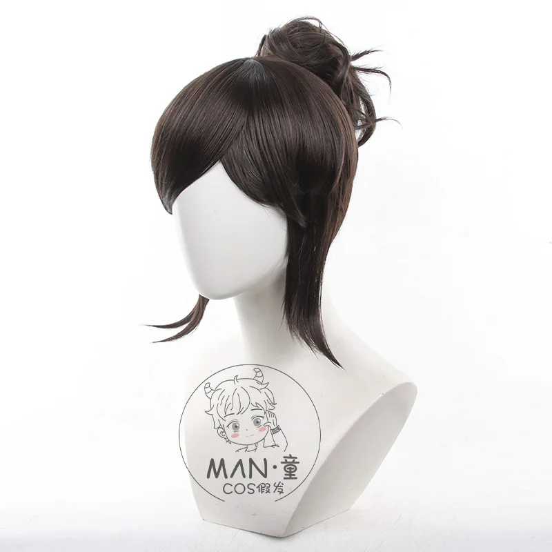 الهوية الخامس الساحرة شعر مستعار تأثيري أسود بني جوز الهند عطلة منفصلة النمر كليب هدية عيد الهالوين #3