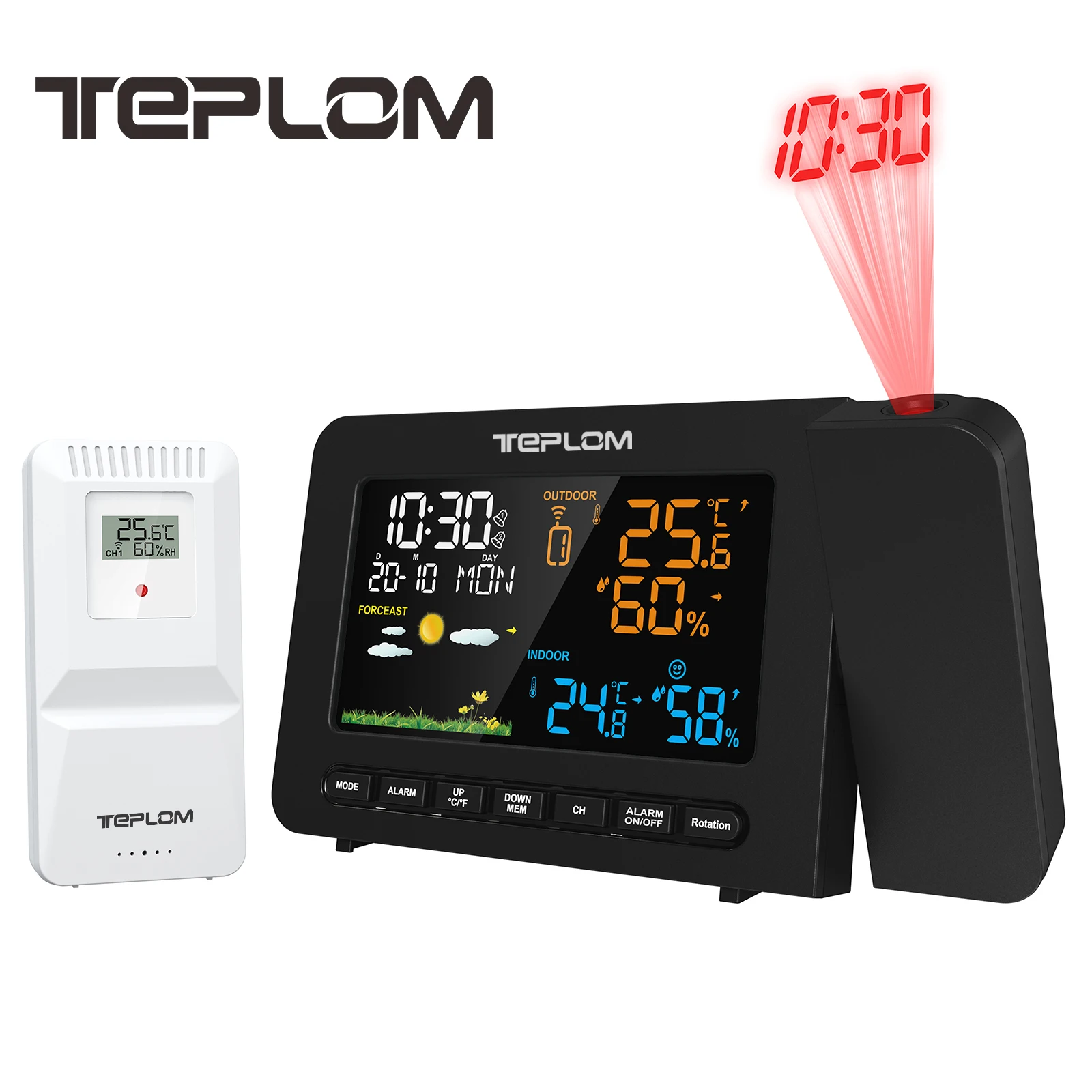 Versatile Electronic Project Clock with Century Calendar Weather Station Temperature Humidity Forecast Color Screen Digital Alar