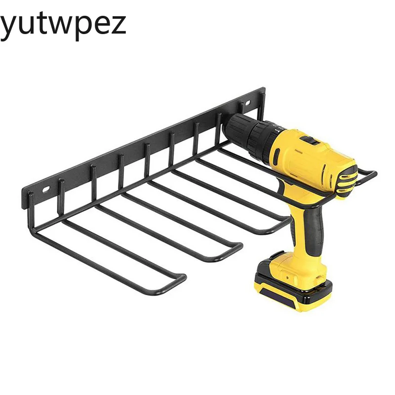 Screwdriver Power Storage Shelf Accessories Drill Tool Rack Electric Drill Holder Wall Mount Tools Organizer Wrench Workshop
