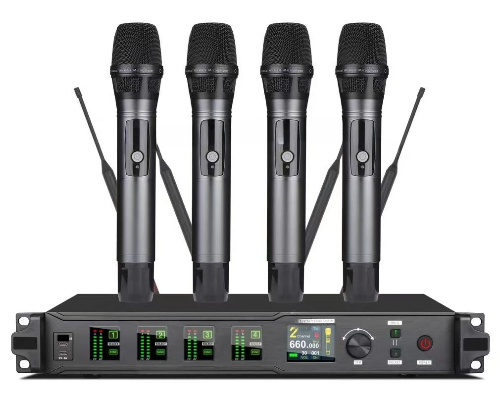 Microfono wireless da 1500 metri a lunga distanza da uno a due, microfono wireless per parco giochi scolastico all'aperto