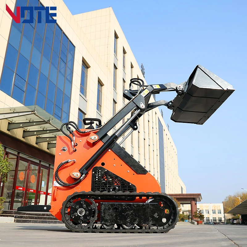 Euro 5 CE EPA pala gommata Skid Steer Loader 800kg piccolo mini Skid steer loader skid steer track loader in vendita consegna veloce