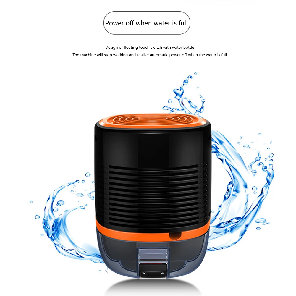 800ML Portable Dehumidifier With Basic Air Filter 2 in 1 Quiet Moisture Absorbers 25W Household Air Dryers Moisture Absorbers