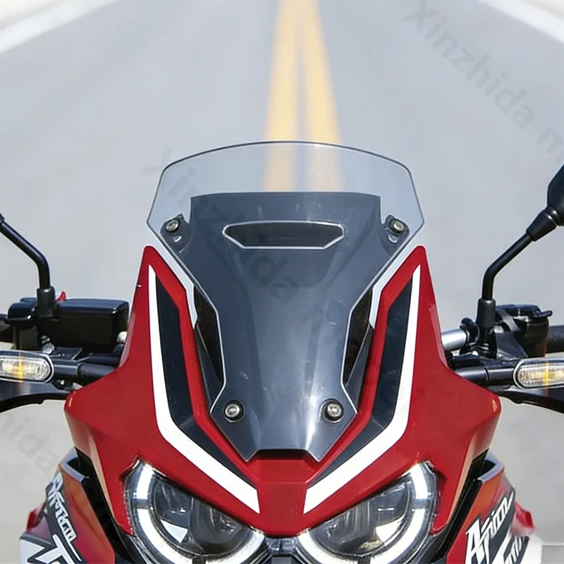 For CRF1100L AFRICA TWIN 2020 2021 2022 Motorcycle Sport Windshield Windscreens Wind Deflectors Transparent