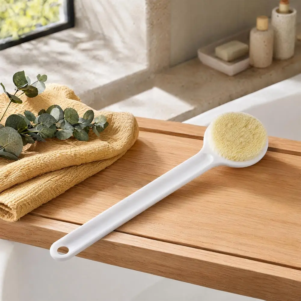 Back Scrubber Brush Shower Brush with Handle Long Handle Back Scrubber for Shower Nylon Bristles Bath Brush Body for Men