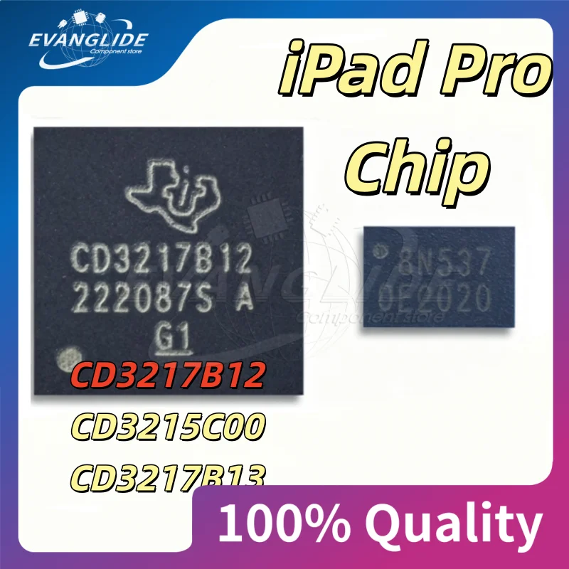 For fix iPad Pro AIR Charging CD3215C00 CD3217B12 CD3217B13 CD3215C00Z 343S00328 PMIC 8N 3CD chip 8550 Light Control IC
