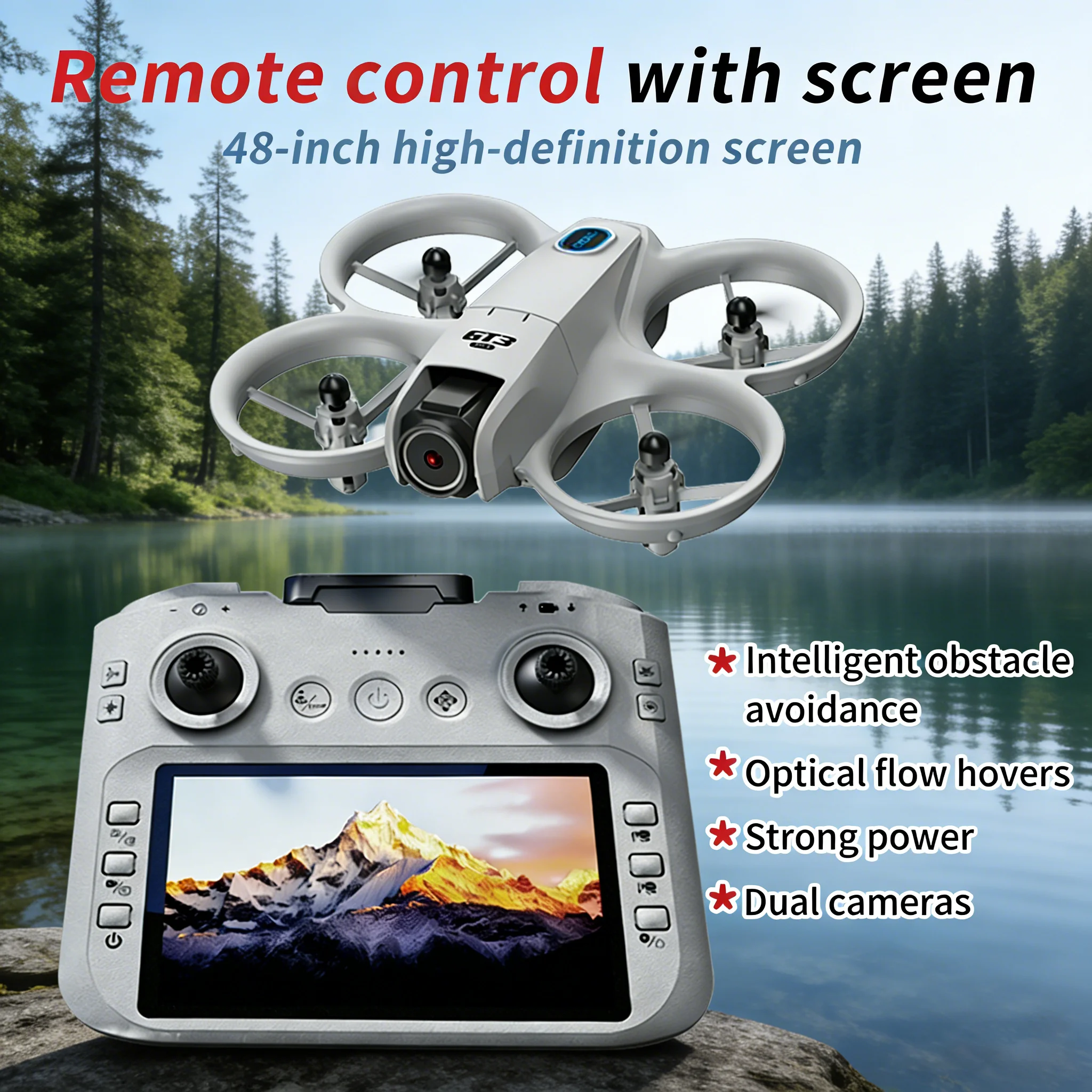 

NEW Original GT3 Max Mini Drone 8K HD Dual Camera GPS Professional HD Aerial Photography Remote Control Aircraft Quadcopter Toy