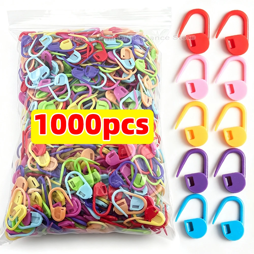 Quick Locking Stitch Markers Knitting Crochet Marking Buckle Tools Small Ring Pin Sweater Counter Plastic Counting Buckles