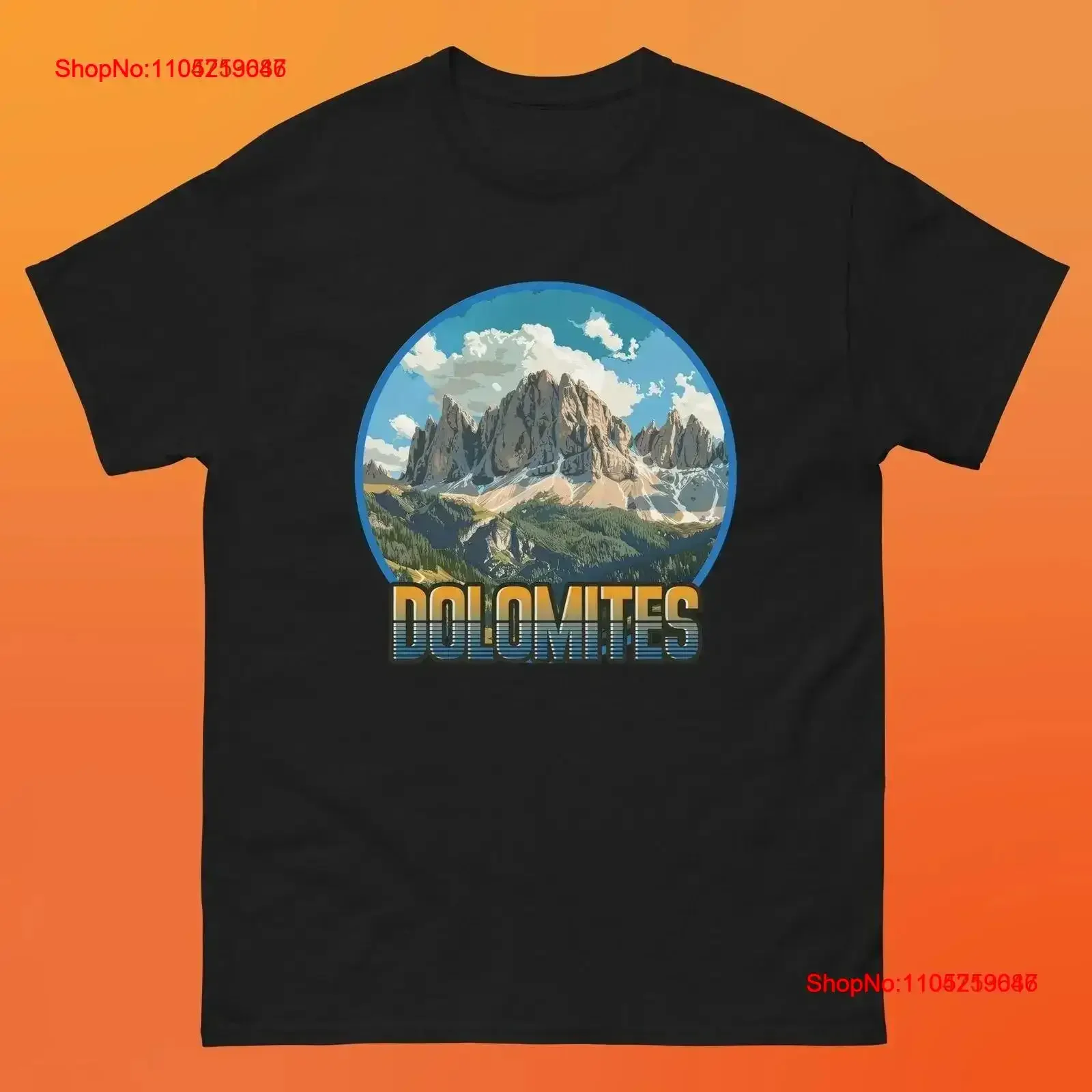 

Dolomites Italy T Shirt vintage Washed Versatile Stylish Comfortable streetwear homme Top For Everyday Wear fashion Slightly