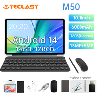 Teclast M50 2024 Tablet Unisoc T606 8-core 2.0GHz/14GB(6GB+8GB) RAM/128GB ROM/Keyboard,Accessories Bundle