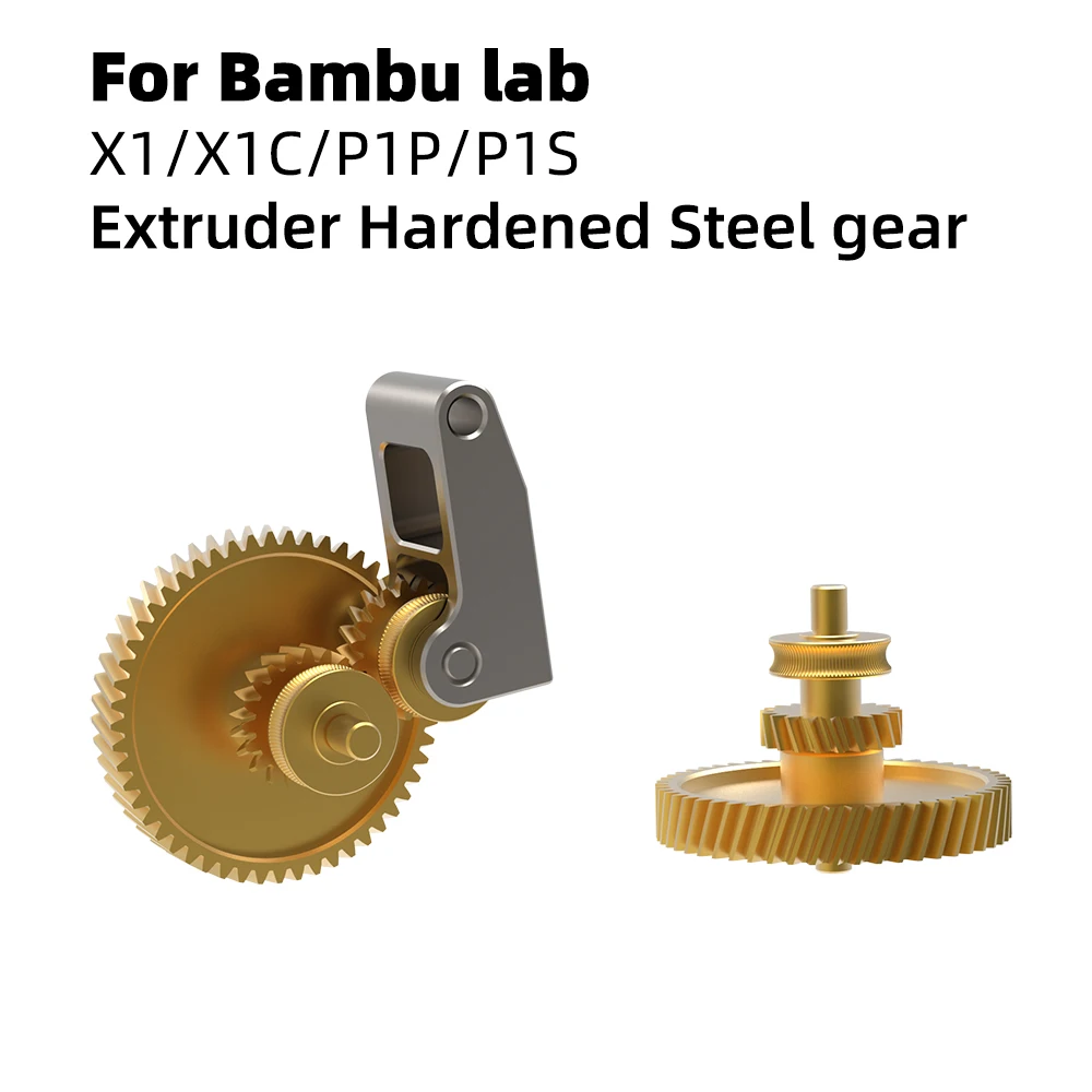 

For Bambu lab X1 And P1 Series Extruder Hardened Steel Gear Self-lubricating Properties And Durable For Bambu 3D Printer Parts