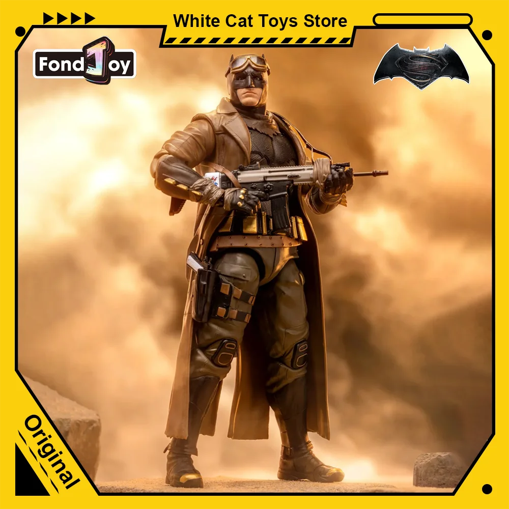 Original fondjoy batman o cavaleiro das trevas 1/9 pesadelo deserto batman bruce wayne figura de ação pvc modelo conjunta brinquedo móvel presente