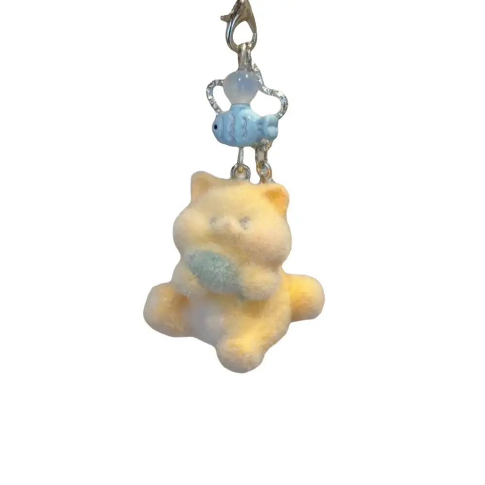 Y2K Deer Pendant Keychain Fashion Korean Style Little Deer Key Ring Delicate Handmade Animals Pendant Key Chain Women