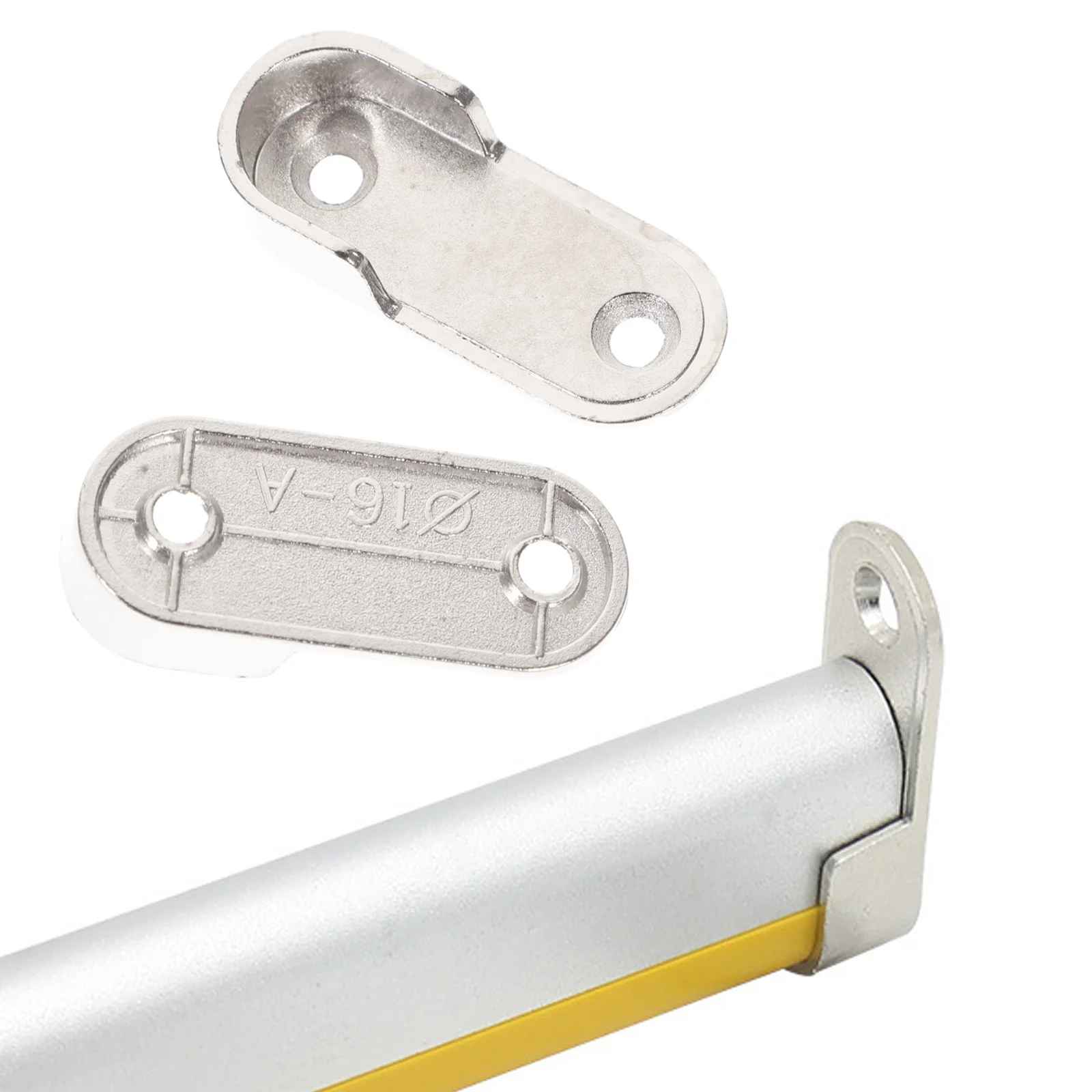 

10pcs Stainless Steel Closet Rod Brackets Heavy Duty Shower Curtain Holders Tube Socket Tension Bar Wardrobe Hardware