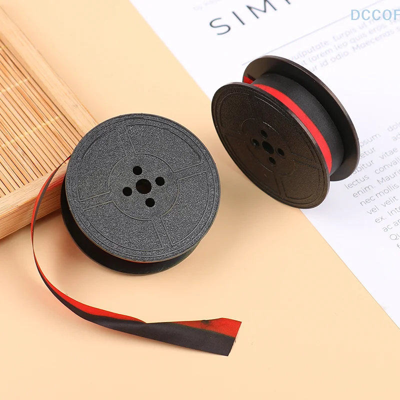 

Лента для пишущей машинки, двойная катушка, лента для пишущей машинки, красная и черная двойная катушка, запасная упаковка для большинства пишущих машинок