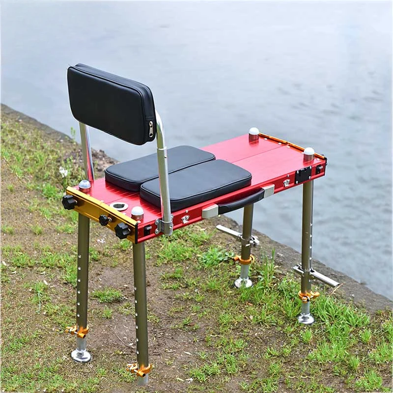 Light Folding Fishing Platform Chair, Multifunctional, Telescopic, Portable, Aluminum Alloy, Thickened, New