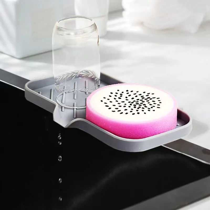 Non-Slip Silicone Draining Mat Splash Proof Sink Pad Faucet Water Collector Kitchen Countertop Anti-Skid Household Drying Rack