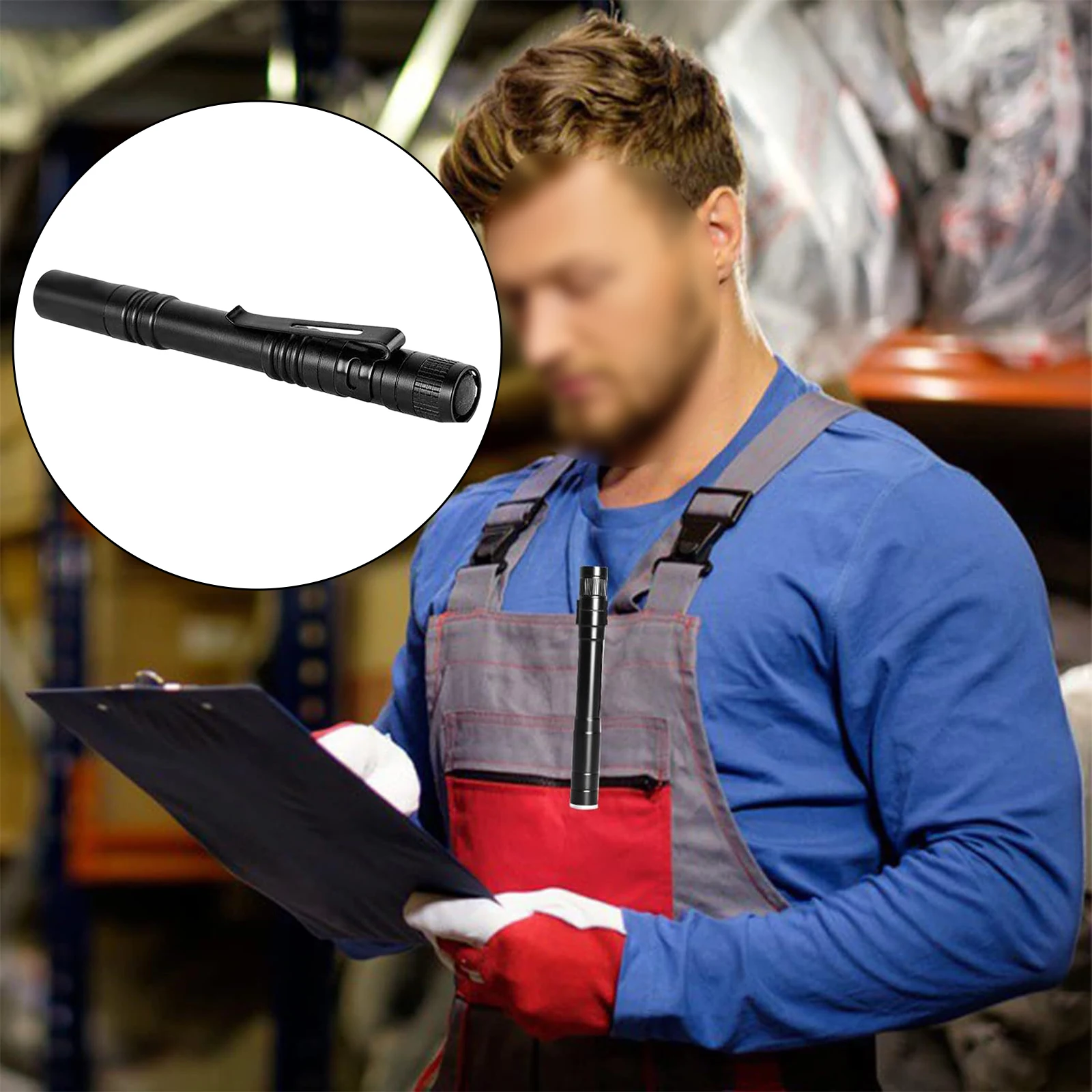 20 шт. зажимов для фонариков, черные, стойкие к коррозии