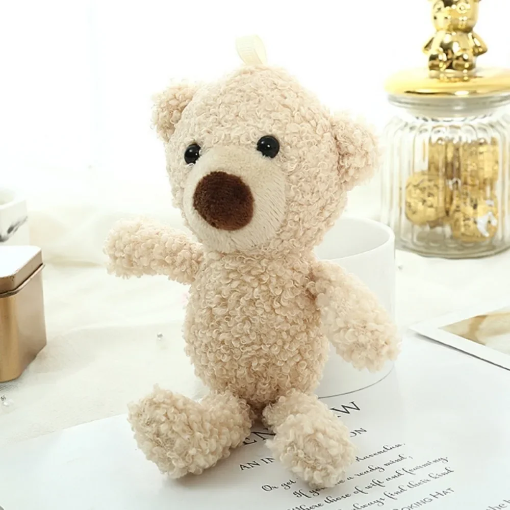 20cm Cute Stuffed Teddy Bear Doll Soft Mini Animal Plush Toy Pendant Room Decoration for Baby Girls Office Ornament Car Decor