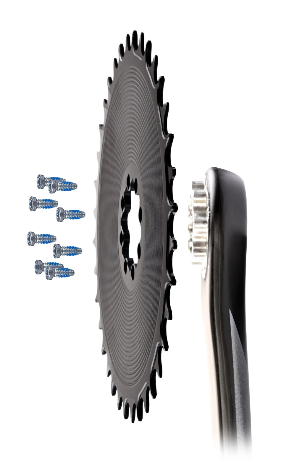 GOLDIX 8-Loch-Direct-Mount-AERO-Fahrradkettenblatt, schmal-breit, CNC-gefrästes Aluminium-Kettenrad für Rennrad- und MTB-Kurbelgarnituren – Detail 10