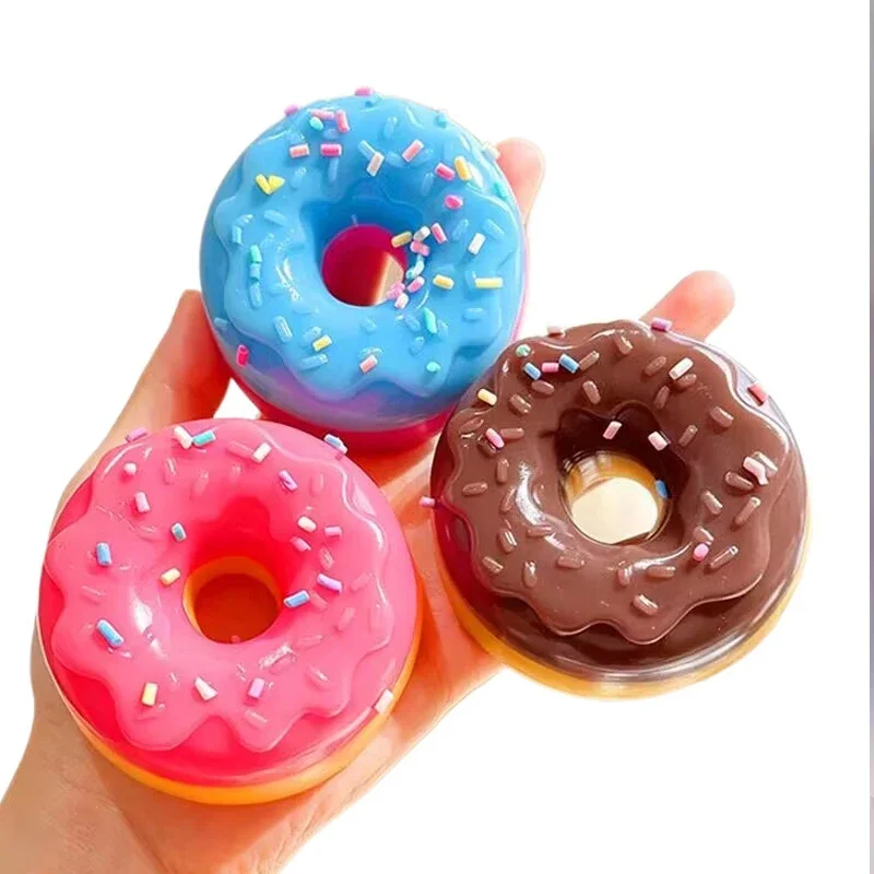 New NeDoh Egg & Donut Fidget Squeeze Toy Stress Relief Sensory Toy for ADHD Anxiety Focus Calming Desk Decor for Kids & Adults