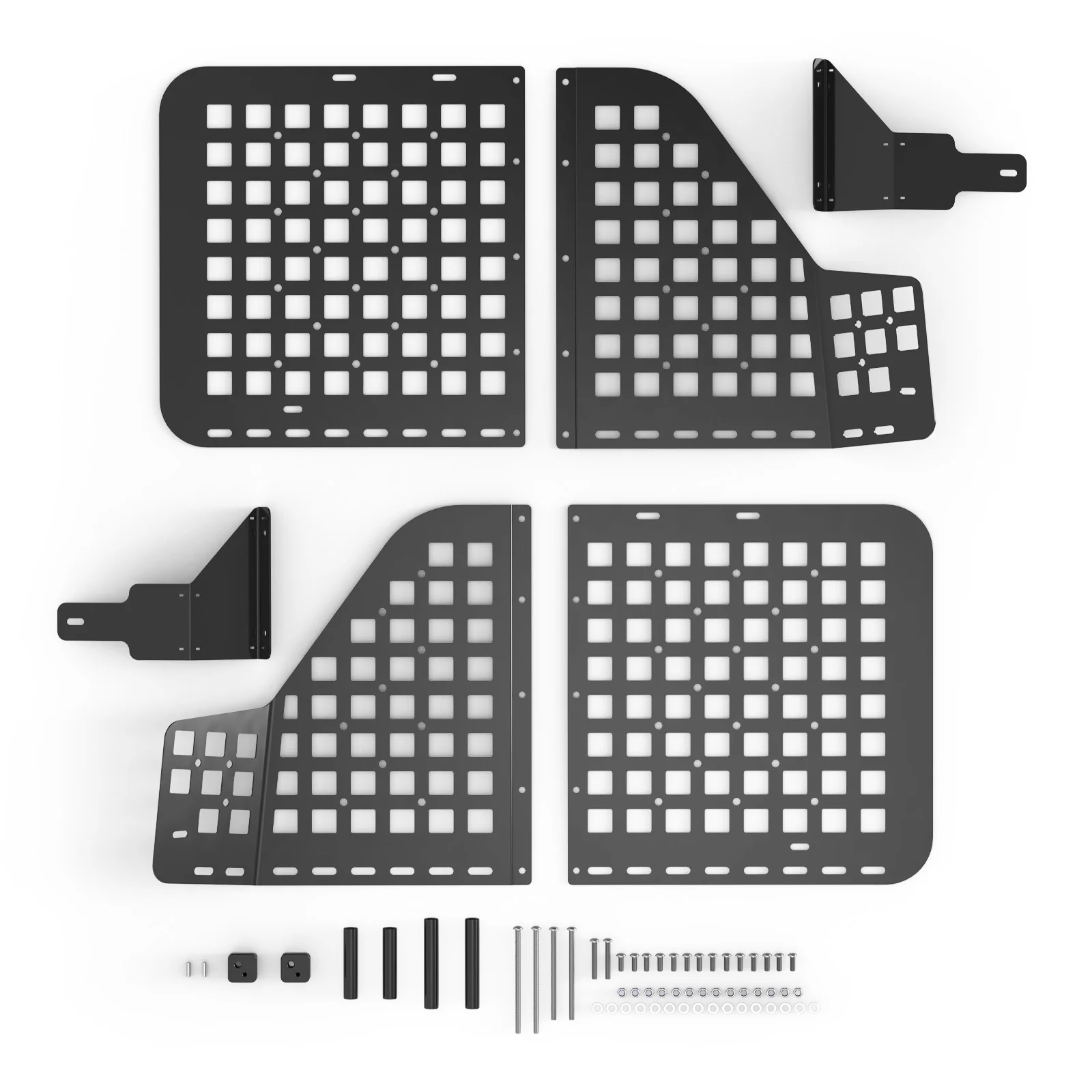BEVINSEE C-pillar glass window interior Rear Window Storage Panel For Toyota 4Runner 2010-2024 Replace 64740-35120-C0