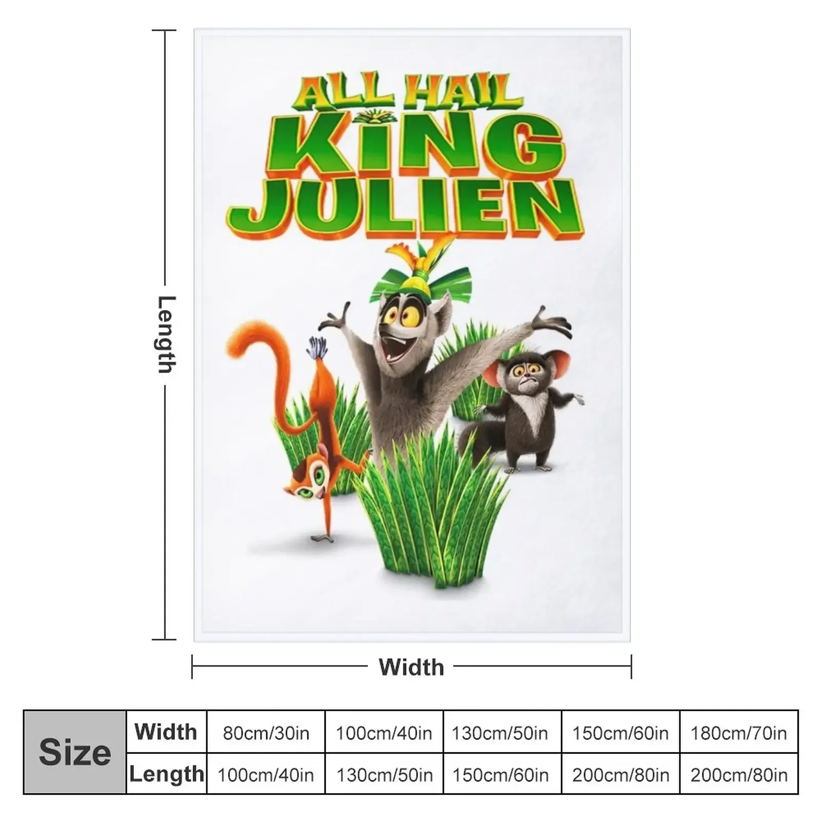 all hail king julien gift for fans all hail king julien crimson Throw Blanket Travel decorative Blankets