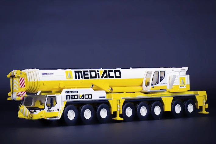 

Collectible Alloy Model IMC 1:87 Scale Lie-bherr LTM1450 Off-Road Crane Mediaco Engineering Machinery Diecast Toy Model 32-0153