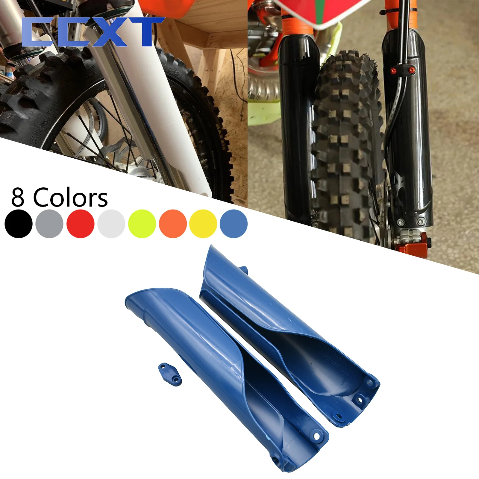 Motocross Fork Cover Shock Absorber Guard Protector For Husqvarna FC TC FE TE FX TX 125-501 For KTM EXC EXCF SX SXF XC XCF XCW