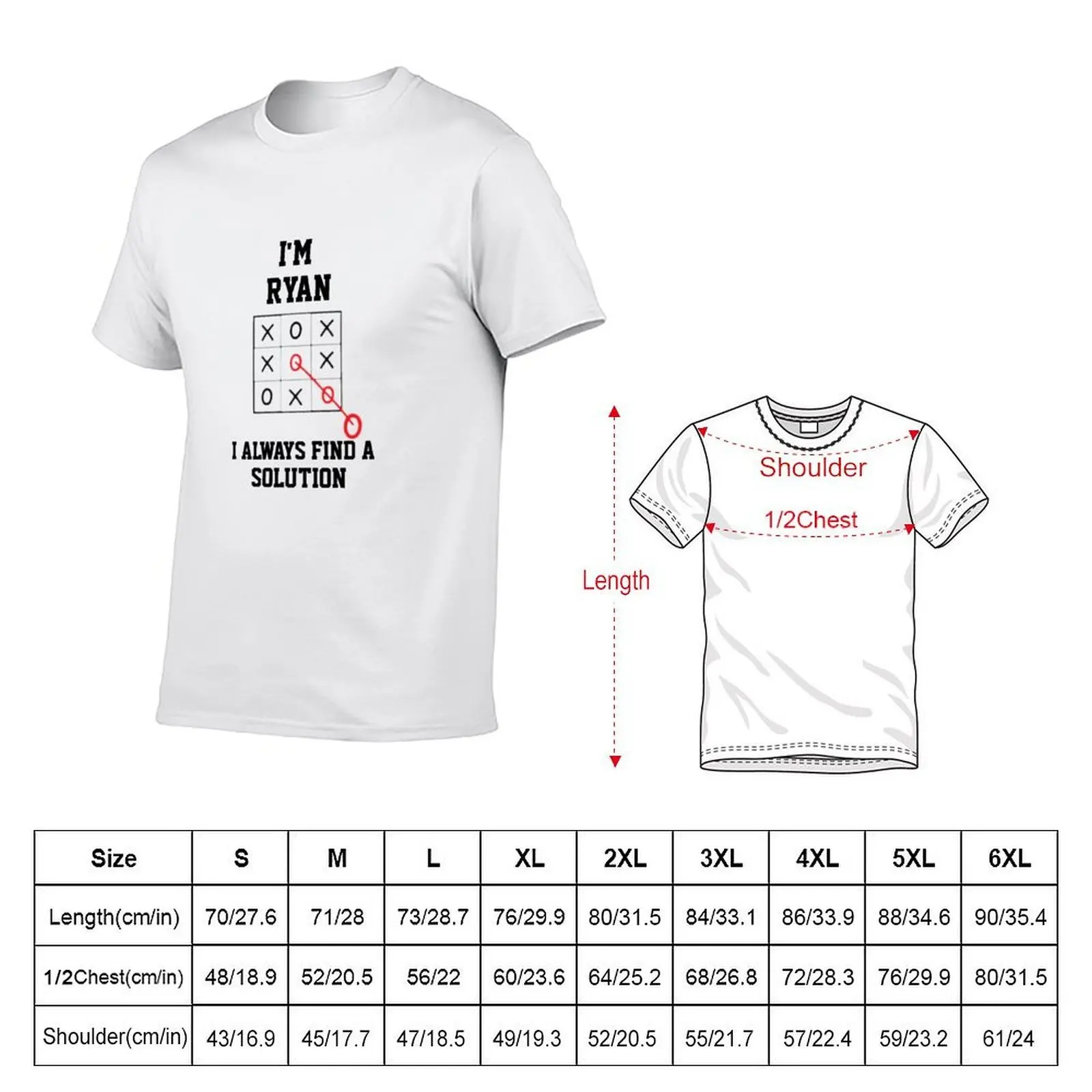 Im Ryan I Always Find A Solution T-Shirt funny t shirts dark humor t shirt man casual T-Shirt