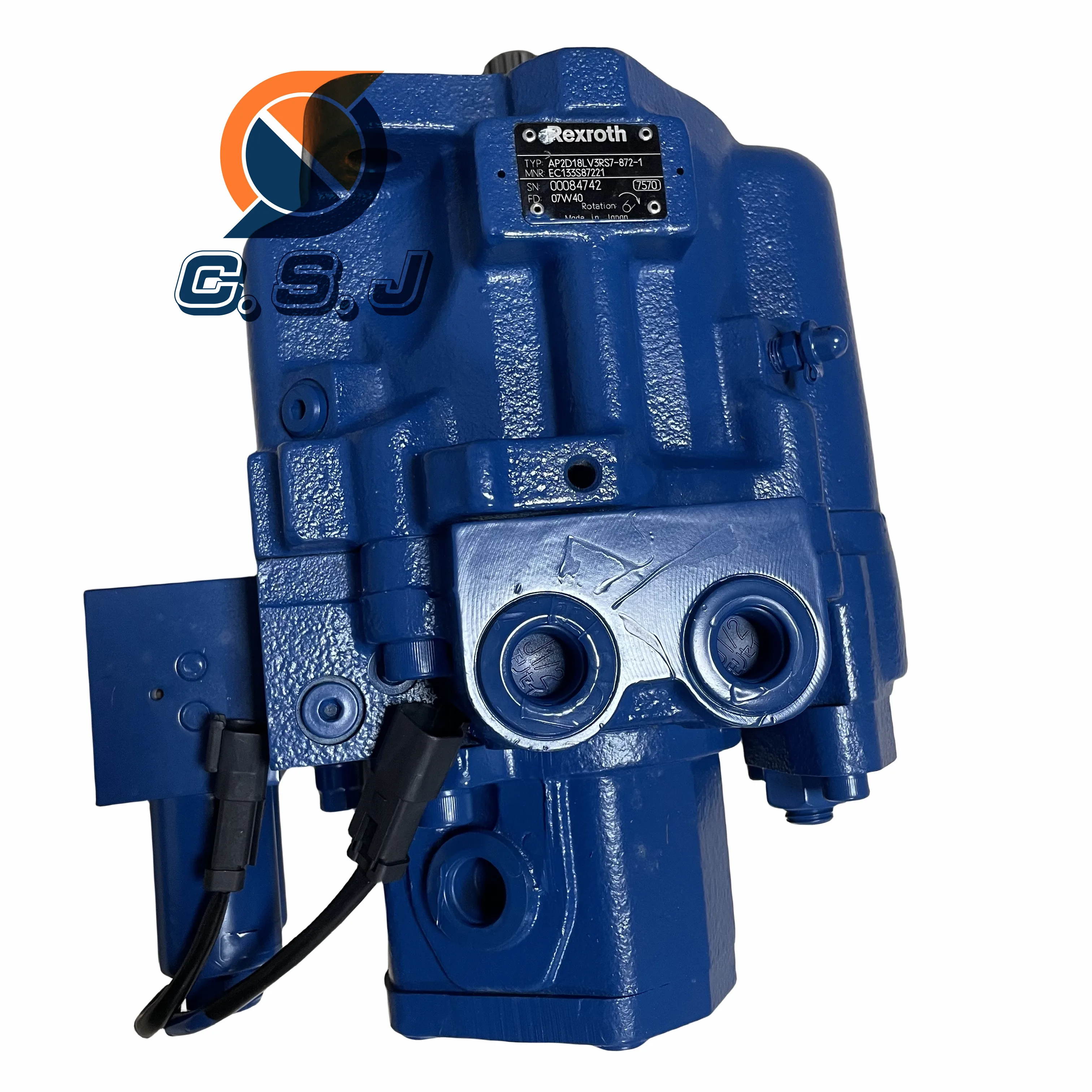 Hydraulic Main Pump Ap2d18 AP2D18LV AP2D18LV3RS7 AP2D18LV3RS7-872-1With Solenoid for IHI 40 Bobcat Takeuchi Excavator