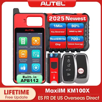 2025 Autel MaxiIM KM100 鑰匙遙控器編程工具 KM100X 鑰匙編程器 60秒鑰匙產生 OBD IMMO 鑰匙學習鑰匙免費更新 6 最佳銷售 Autel編程鑰匙 - №1