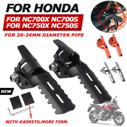 For HONDA NC750X NC700X NC750S NC700S NC 700 X NC700 NC 750 S Motorcycle Accessories Front Foot Pegs Rest Footrests Clamps Pedal