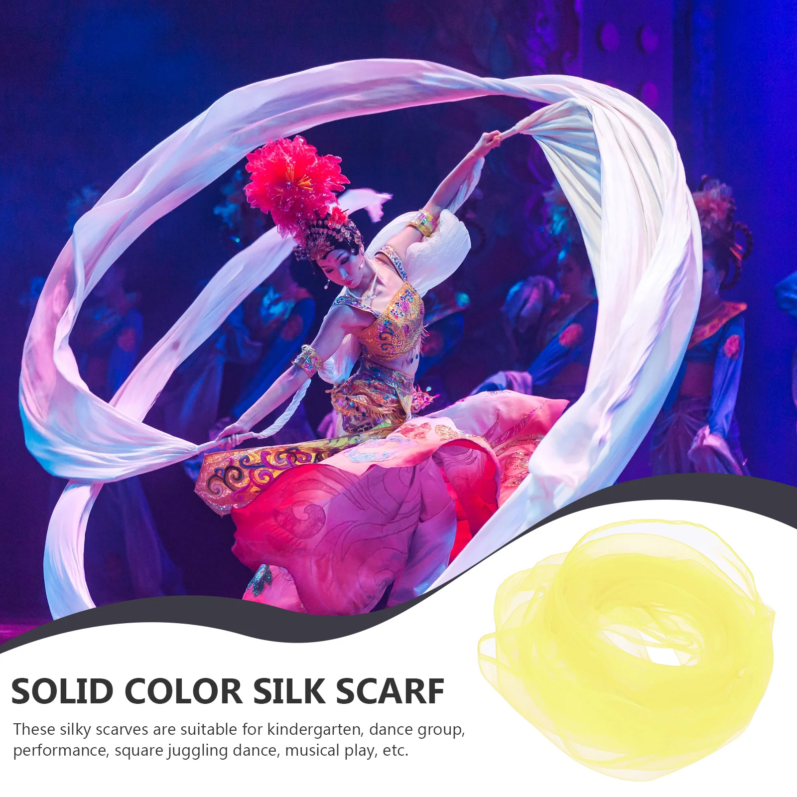 

10pcs Silk Scarves Sunscreen Square Solid Color Lightweight Breathable Comfortable Scarf For Women Kids Outdoor Face Accessories
