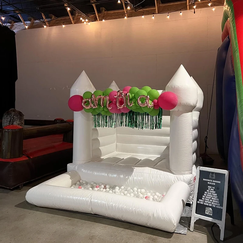 Indoor outdoor 100% PVC Inflatable Bounce House With Ball Pit Water pool kids game jumping castle Commercial Rental equipment