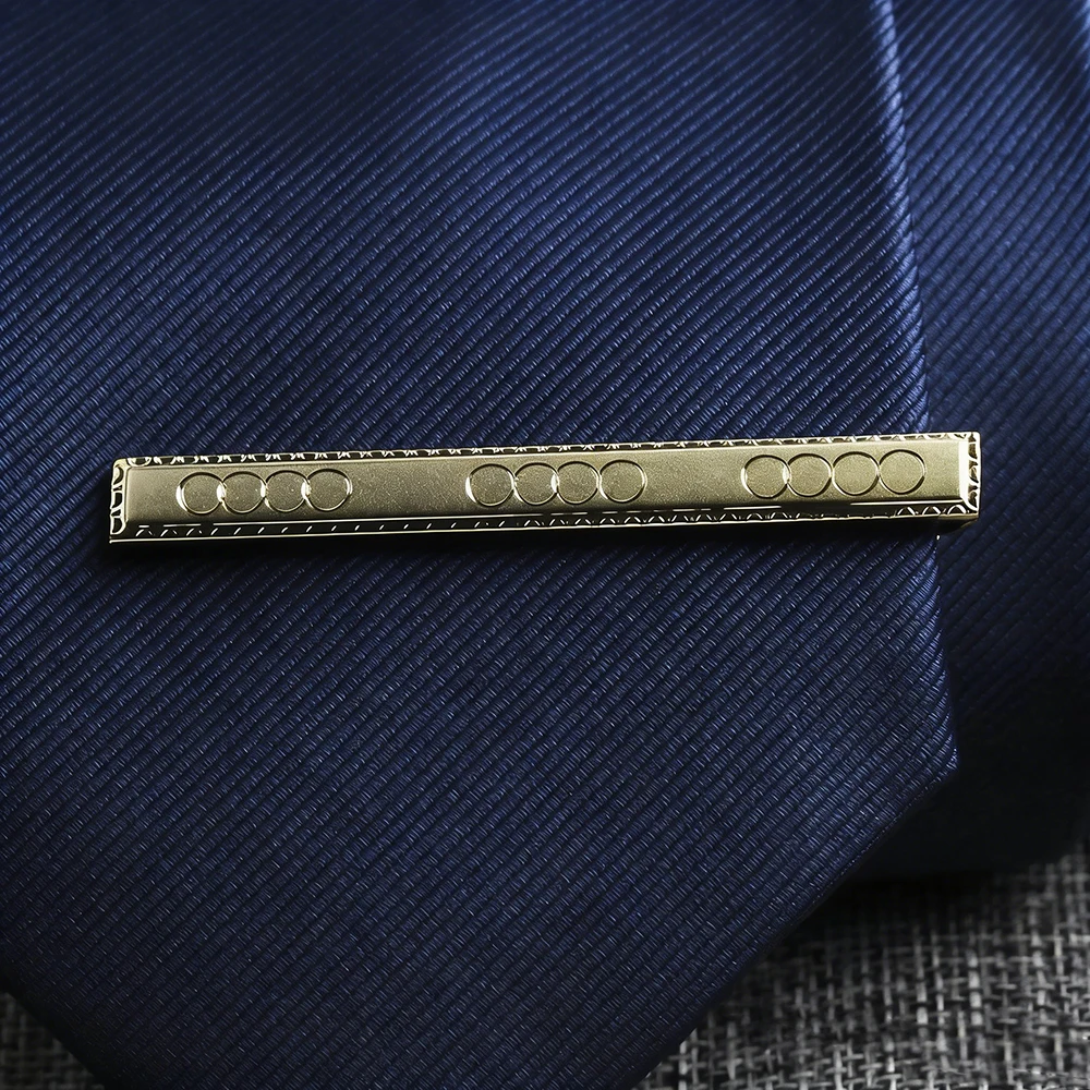 جديد الرجال 5 سنتيمتر معدن الذهب سليم التعادل بار حفل زفاف الأعمال التبعي مواد من الستانلس ستيل التعادل كليب المشبك تصميم غير منتظم #3