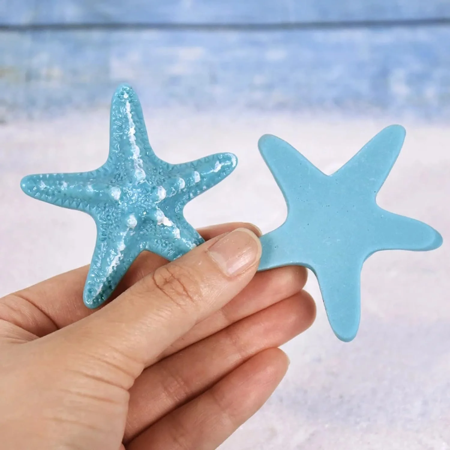 12 Stück Seestern Muschel Kuchen Topper Meerestiere Kuchen Topper für Unter dem Meer Ozean Geburtstag Party Baby Dusche Dekorationen – Detail 5