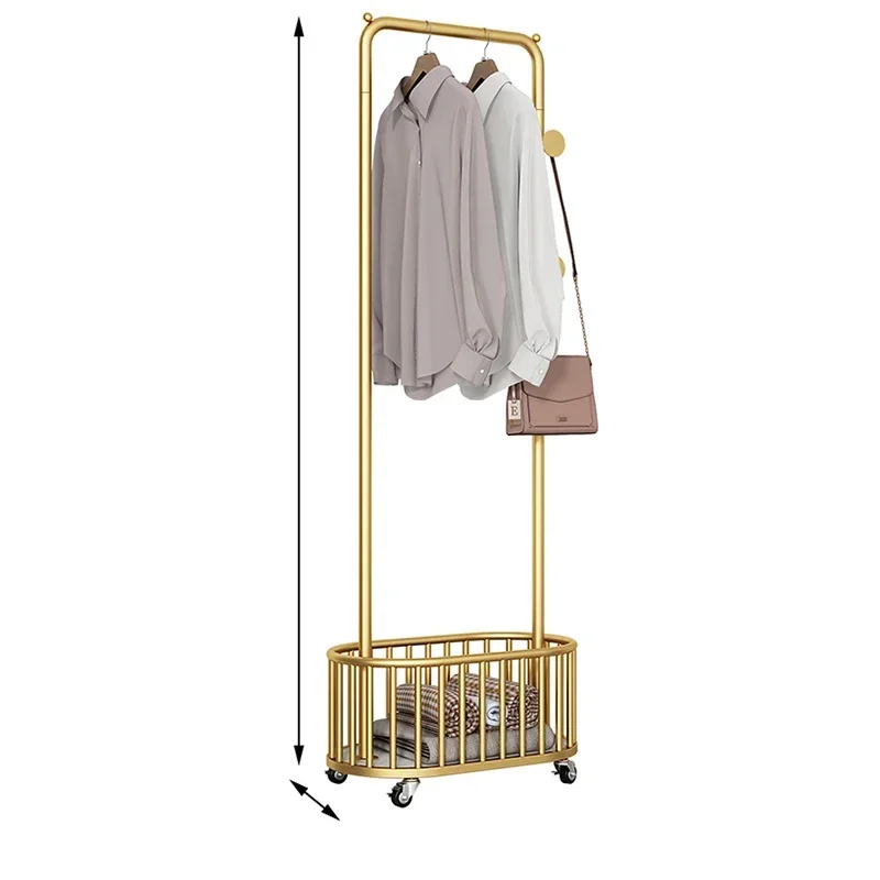 

Golden Metal Bags Coat Rack Hanging Standing Corner Shelf Storage Live Room Household Multifunctional Perchero Furniture Home