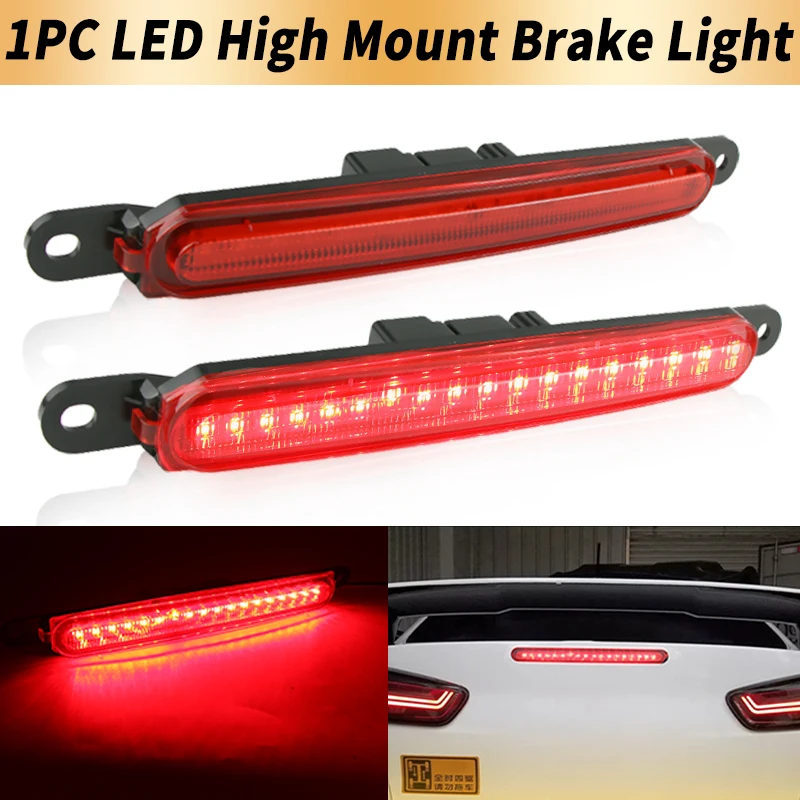 1PC LED High Mount Third Brake Light Canbus For Mitsubishi Lancer 2008 2009-2016 Red Tail Stop Warning Fog Lamp Car Accessory