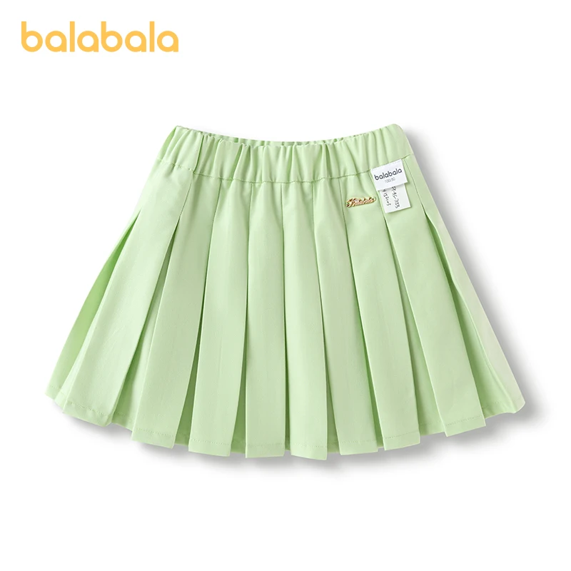 

Balabala Classic Skirt Girl Fashionable Spring Outfit Stylish A-Line Mini Skirt for School and Outings
