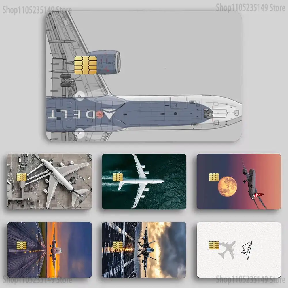 

Aircraft Airplane Sticker Film Tape Skin for Credit Card Debit Card Cartoon Waterproof Stickers Small Chip