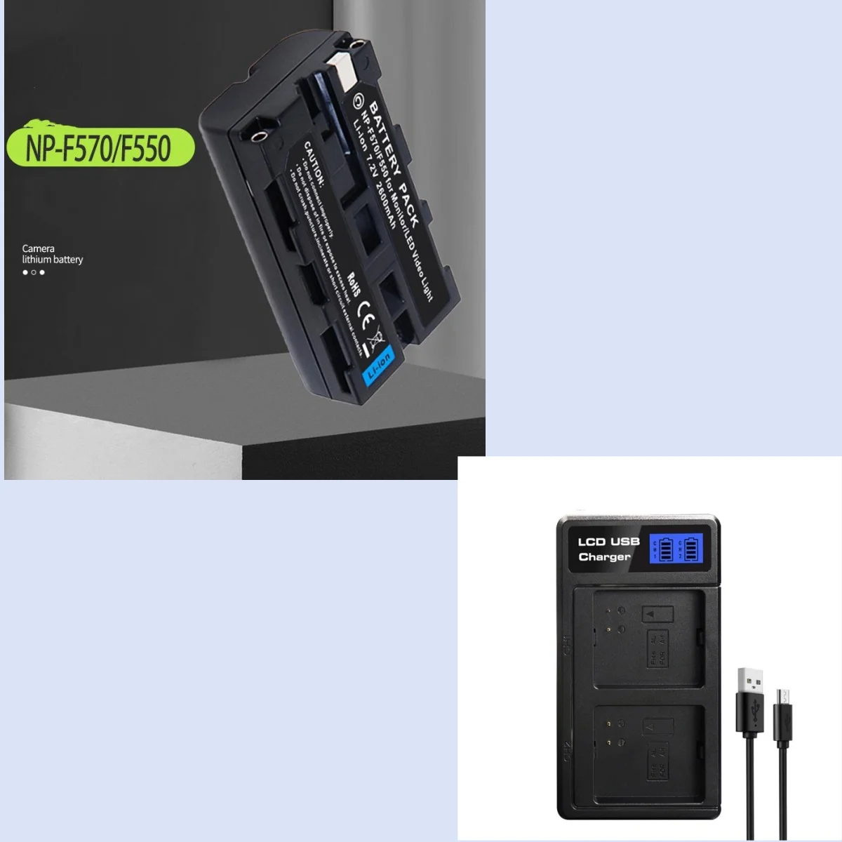 Batería o cargador para cámara Sony NP-F300 NP-750 YONGNUO, NP-F570 F570 NP F550, 2900mAh, alto rendimiento