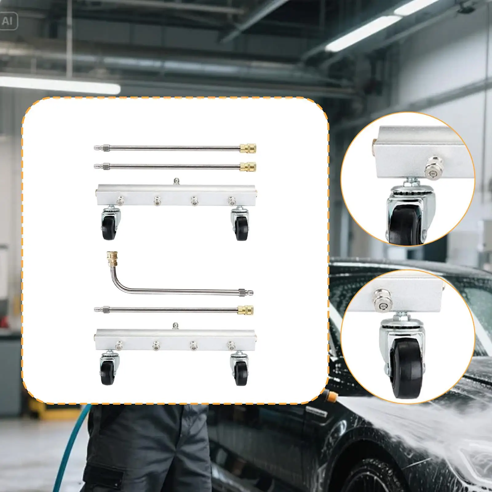 

Многофункциональный очиститель днища для мойки под давлением: для внедорожников, автодомов, тротуаров, патио и других транспортных средств