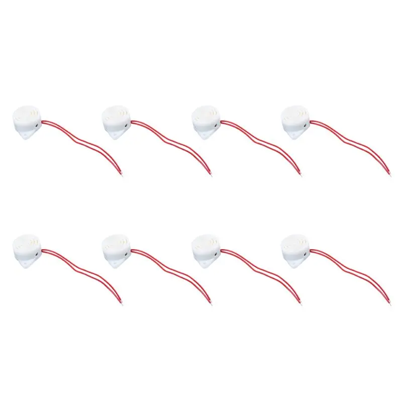 8X Beep AC 220V Buzzer Wired Power Supply 2 Alarm Wheel
