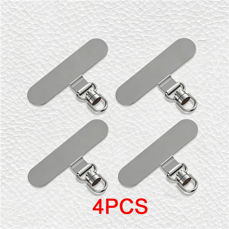 4-50 Stück 360 ° Drehbarer Handy-Charm-Handgelenkschlaufenhalter aus Edelstahl, ultradünner Lanyard-Patch, Metall-Handy-Befestigungslasche – Detail 7