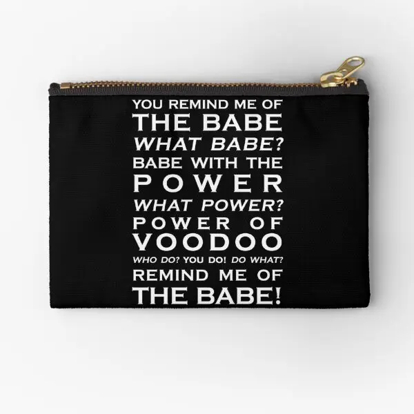 

Copy Of Babe With The Power Word Art Zipper Pouches Cosmetic Pure Wallet Storage Pocket Coin Underwear Key Money Panties Men