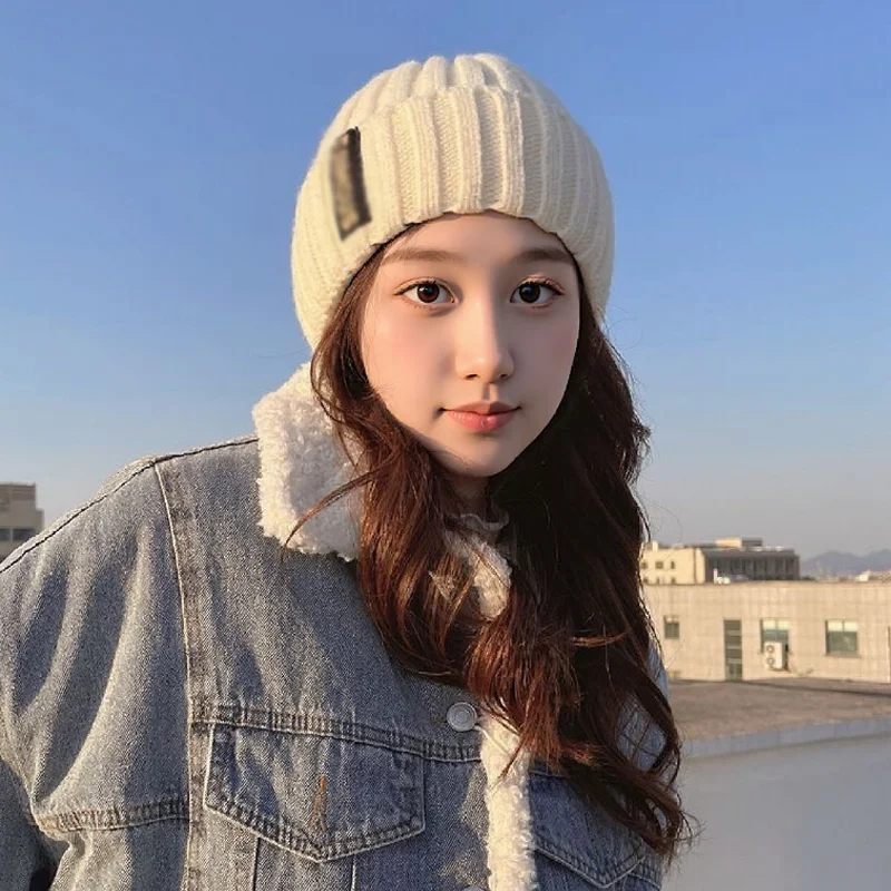 Winter Fashion Knit Beanies Fashion Unisex Soft Thickened Thermal Cycling Cap Ear-Warming Warm Hiking Outdoor Sport Hats