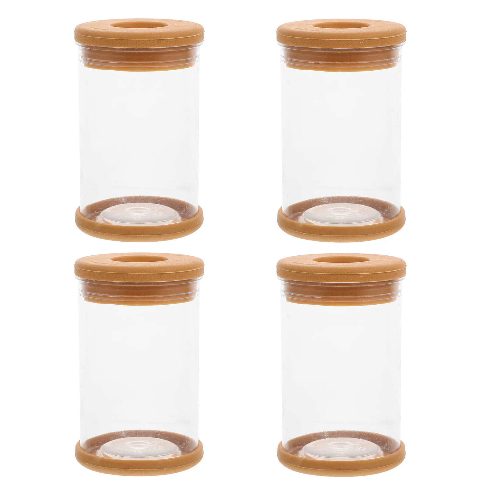 

4 Pcs Imitation Glass Planters Plastic Flowerpot for Hydroponic Bamboo Cypress Asparagus Indoor Planter Container
