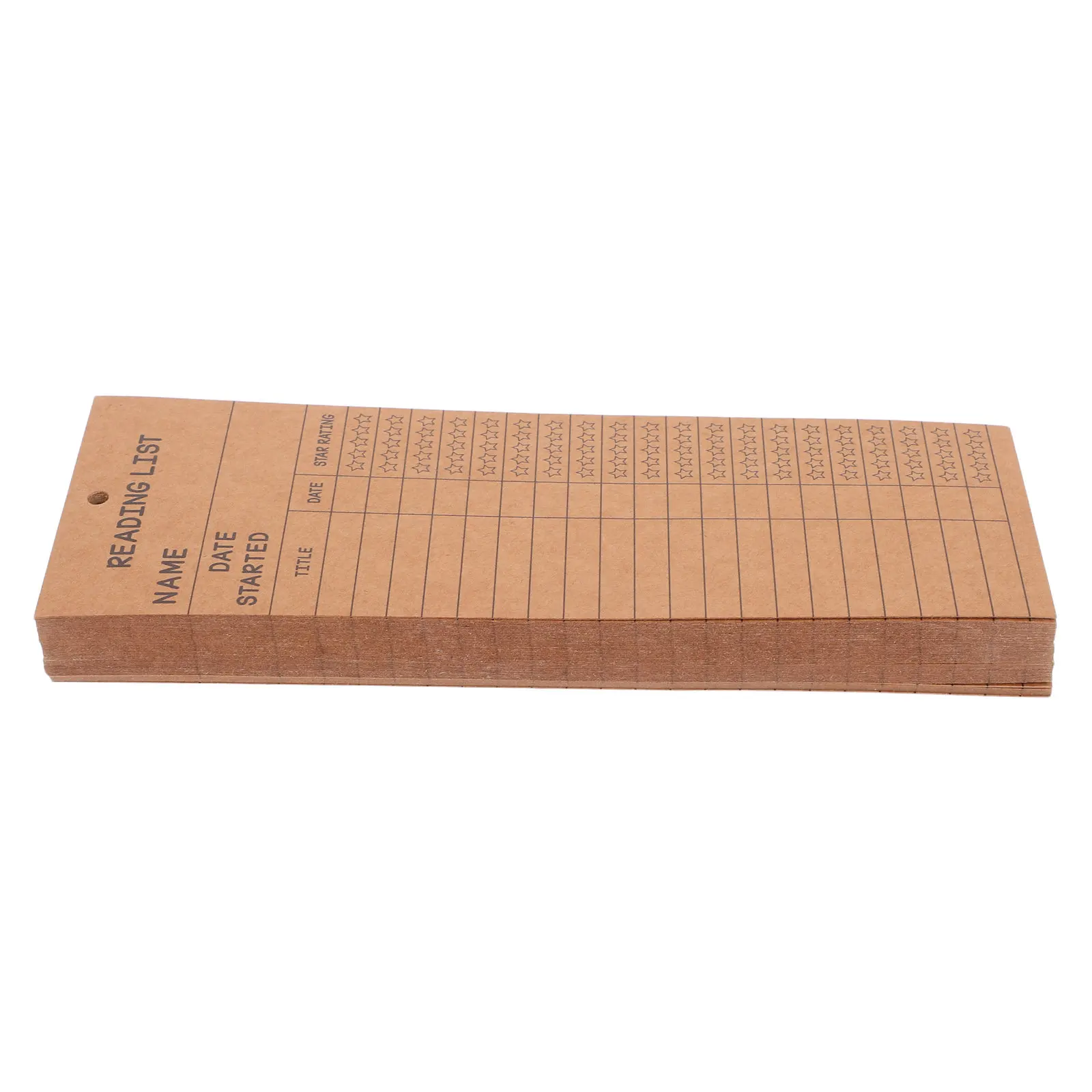 50Pcs Reading List Bookmarks Sturdy Thick Paper Library Card Bookmark Book Tracker Notecard for Book Lovers Reading Page Markers