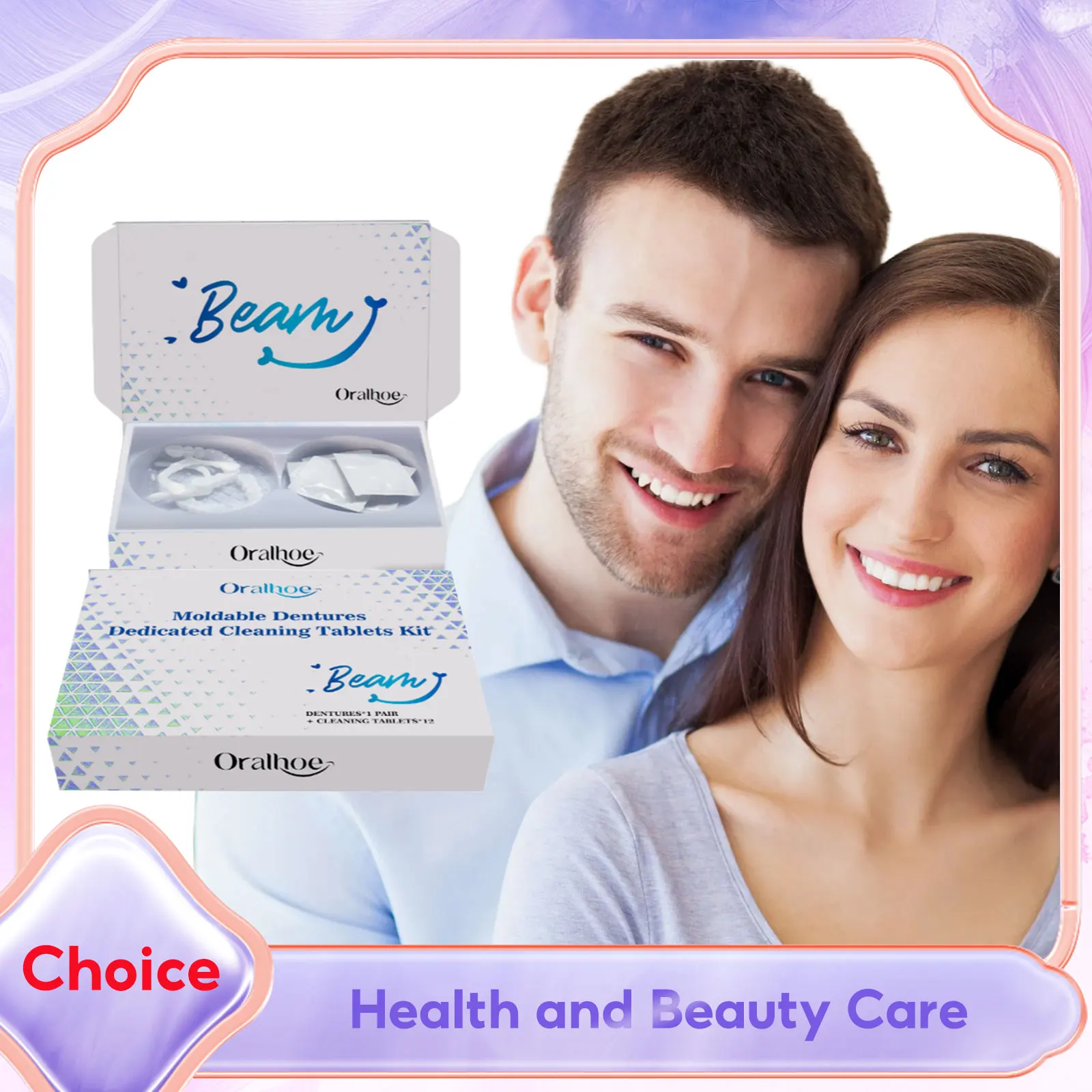 

Adjustable Dentures Set Moldable False Teeth Soild Glue Teeth Gaps Broken Repair Upper Lower Fake Teeth Cover Cleansing Tablets