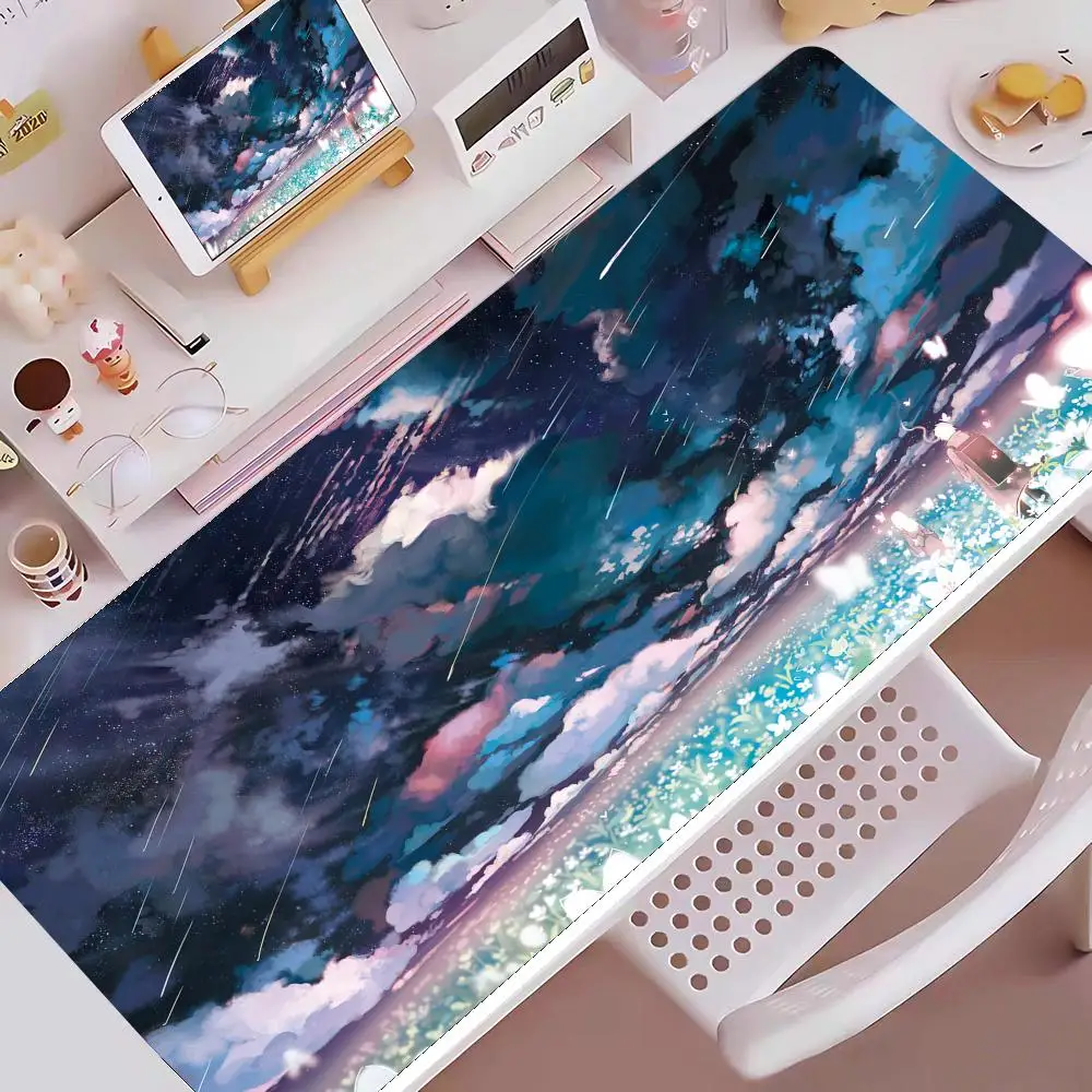 Sky Clouds Mouse Pad E-sports Gaming Mouse Pad Oversize Personalized Desk Pad Keyboard Mouse Pad Non-Slip Desk Mat